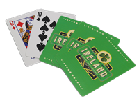Image for Vintage-Ireland Green Shamrock Playing Cards
