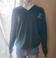 Image for V-Neck Ireland Sweater, Bottle Green