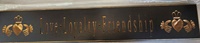 Image for 30" Love Loyalty Friendship Claddagh Carved Wooden Wallboard, Black