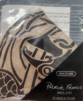 Image for Patrick Francis Celtic Adult Barrier Mask, Camel/ Black