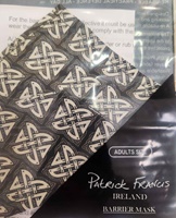 Image for Patrick Francis Celtic Adult Barrier Mask, White/ Black