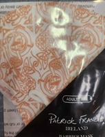 Image for Patrick Francis Celtic Adult Barrier Mask, White/ Dusty Pink