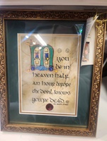 Image for May You Be in Heaven Green Matted Gold Framed Print, 8 x 10"