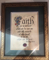 Image for Gold Framed Faith is to Believe Print 8 x 10