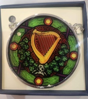 Image for Celtic Stained Glass- Harp