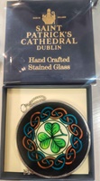 Image for Celtic Stained Glass- Coloured Shamrock