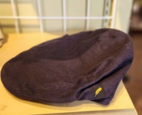 Image for Hatman of Ireland Dubliner Irish Linen Cap, Dark Navy