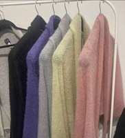 Image for Edmund McNulty Kid Mohair Shrug, Pale Lime Green