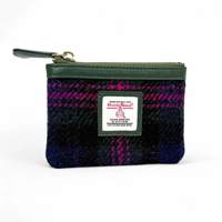 Image for Maccessori Harris Tweed Coin Purse, Baird Check