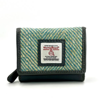 Image for Maccessori Harris Tweed Trifold Purse, Herringbone