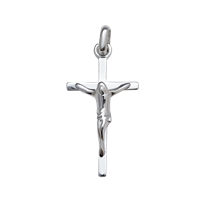 Clandela Sterling Silver Crucifix Pendant, 22mm
