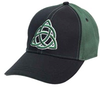 Image for Black and Green Trinity knot Baseball cap