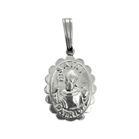 Clandela Sterling Silver St Patrick Medal Pendant, 17mm