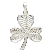 Image for Clandela Sterling Silver Celtic Shamrock Pendant