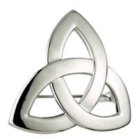Image for Sterling Silver Trinity Knot Brooch