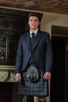 Image for Crail Tweed Kilt Jacket and Vest Midnight