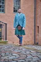 Image for Clunie Tweed Kilt Jacket and Vest Lovat