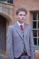 Image for Clunie Tweed Kilt Jacket and Vest Russet