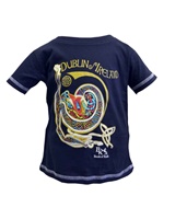 Image for Book of Kells Celtic Swirl Kids T-shirt - Navy