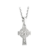 Image for Sterling Silver Tiny Filagree Celtic Cross Pendant
