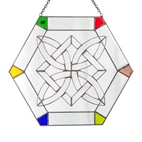 Image for Irish Celtic Hexagon Suncatcher