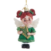 Image for Irish Angel Glass Ornament