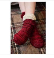 Image for Lee Valley Donegal Fleeced Line Socks- Fuschia