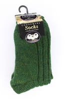 Grange Craft Connemara Tweed Socks, Dark Green