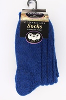 Grange Craft Connemara Tweed Socks, Dark Blue