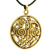 Kilkenny Silver Celtic Bronze Warrior Pendant