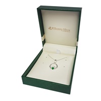 Image for Kilkenny Silver Celtic Pendant Box, Green
