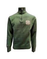 Celtic Knot Unisex 1/4 Zip Jumper in Sage