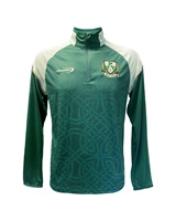 Ireland Celtic Sublimated Performance 1/4 Zip Top in Bottle Green