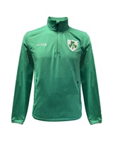 Lansdowne Shamrock Crest Performance 1/4 Zip Top in Island Green