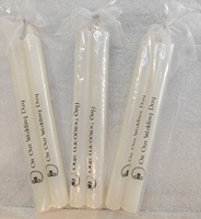 Image for Our Wedding Day Candle Twin pack, Silver