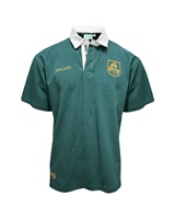 Ireland Shamrock Short Sleeve Rugby T-Shirt in Dark Green & Gold