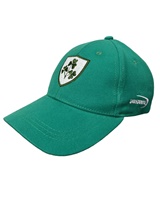 Image for Three Shamrocks Crest Kids Baseball Cap in Emerald