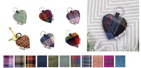 Image for Maccessorie Heart Shaped Harris Tweed Keyring