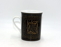 Image for Celtic Porcelain Mug - Black and Gold