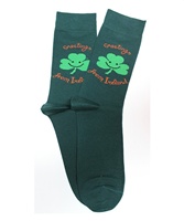 Image for Greetings From Ireland Socks - Bottle Green
