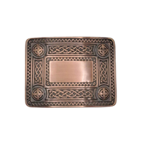 Image for Celtic Knot Kilt Belt Buckle - Chocolate Bronze
