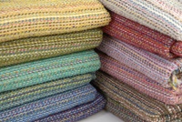 Soft Lambswool Spectrum Scarves- Brown Rainbow