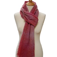 Celtic Lambswool Stole Romantic, Rose Check