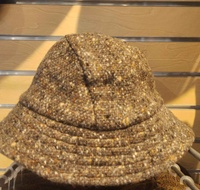 Image for Hanna Hats Eske Travel Tweed Hat - Light Brown and Tan Fleck