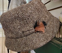 Image for Hanna Hats Wee Thatch Tweed Hat - Brown Herringbone