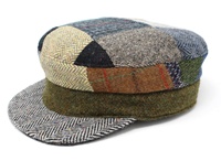 Image for Hanna Hats Tweed Skipper Cap - Assorted Patch Work