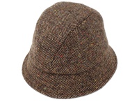 Hanna Hats Eske Travel Tweed Hat - Dark Brown Fleck