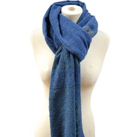 Image for Kerry Wollen Mills Celtic lambswool Oversized Scarf - Cobalt