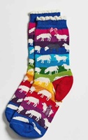 Image for Rainbow Sheep Ankle Socks