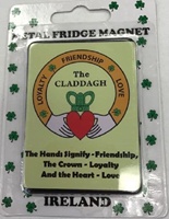 Image for The Claddagh Metal Fridge Magnet